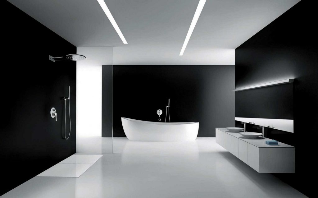 baños blanco negro 