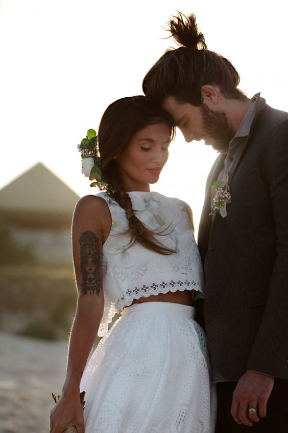 vestidos-de-novia-de -das-piezas 