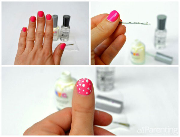 Polka-dot-nail-collage