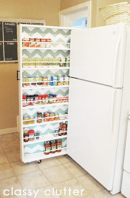 18.-Make-a-narrow-slide-out-cabinet-for-extra-kitchen-storage-29-Sneaky-Tips-For-Small-Space-Living-