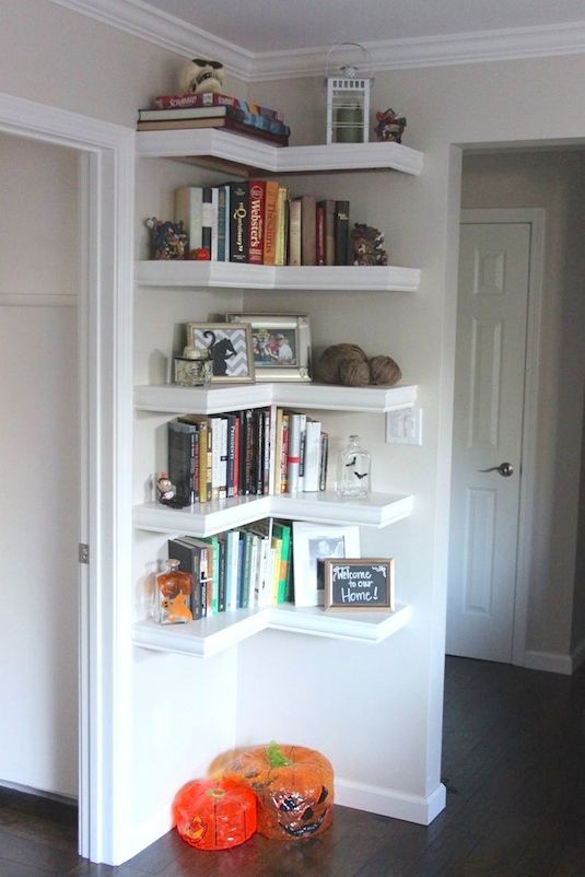 4.-Put-shelving-in-unused-corners-of-the-house-29-Sneaky-Tips-For-Small-Space-Living