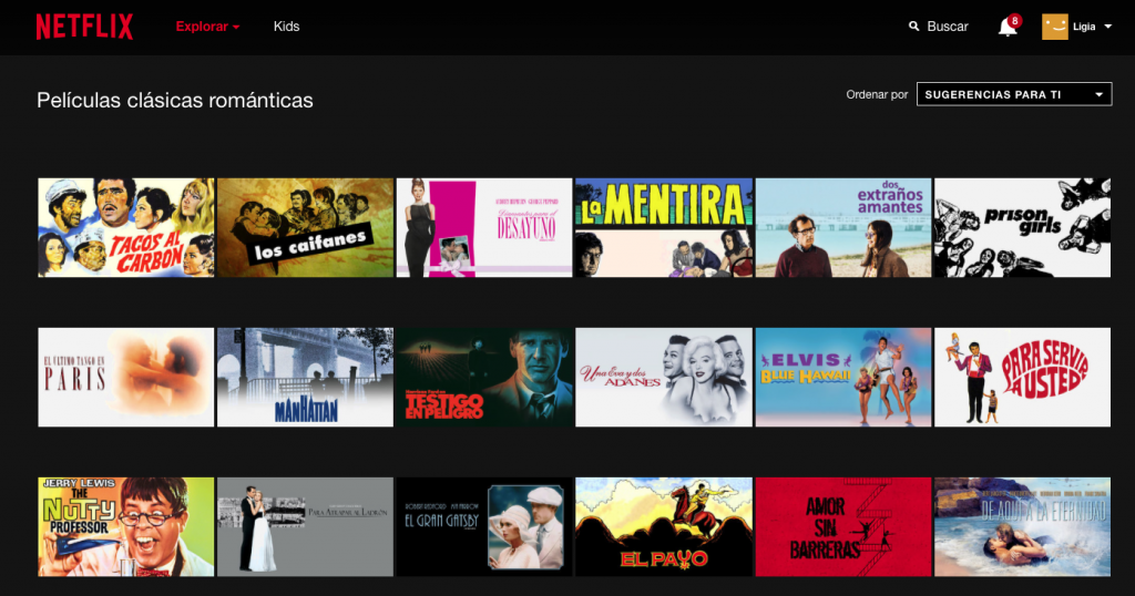 categorías ocultas en Netflix