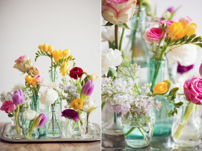 Spring-Summer-Fresh-Flower-Arrangement-in-Glass-Bottles-680x508