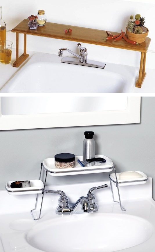 28.-Above-the-faucet-shelf.-Creates-extra-counter-space-29-Sneaky-Tips-For-Small-Space-Living