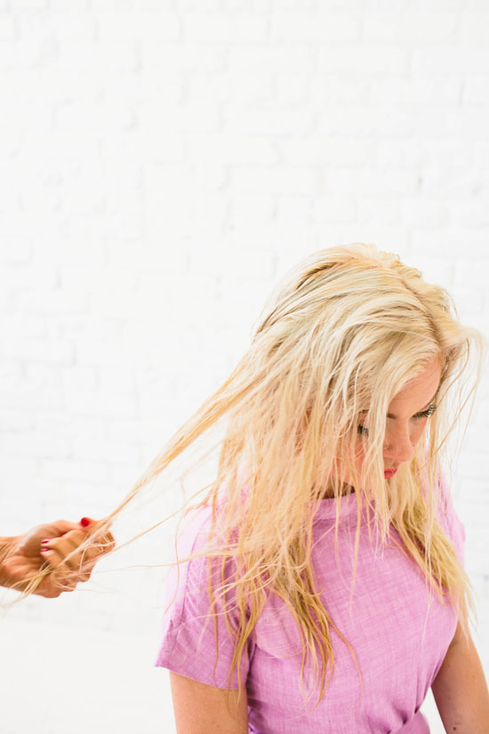secadora de pelo técnica con churritos