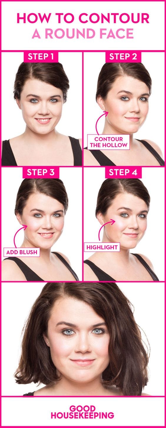 10 tips de maquillaje para mujeres de cara redonda 6