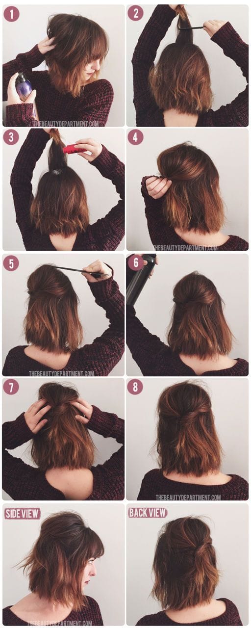10 increíbles peinados que puedes hacerte si te cortaste el fleco 3