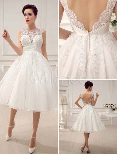 Vestidos de novia cortos 22