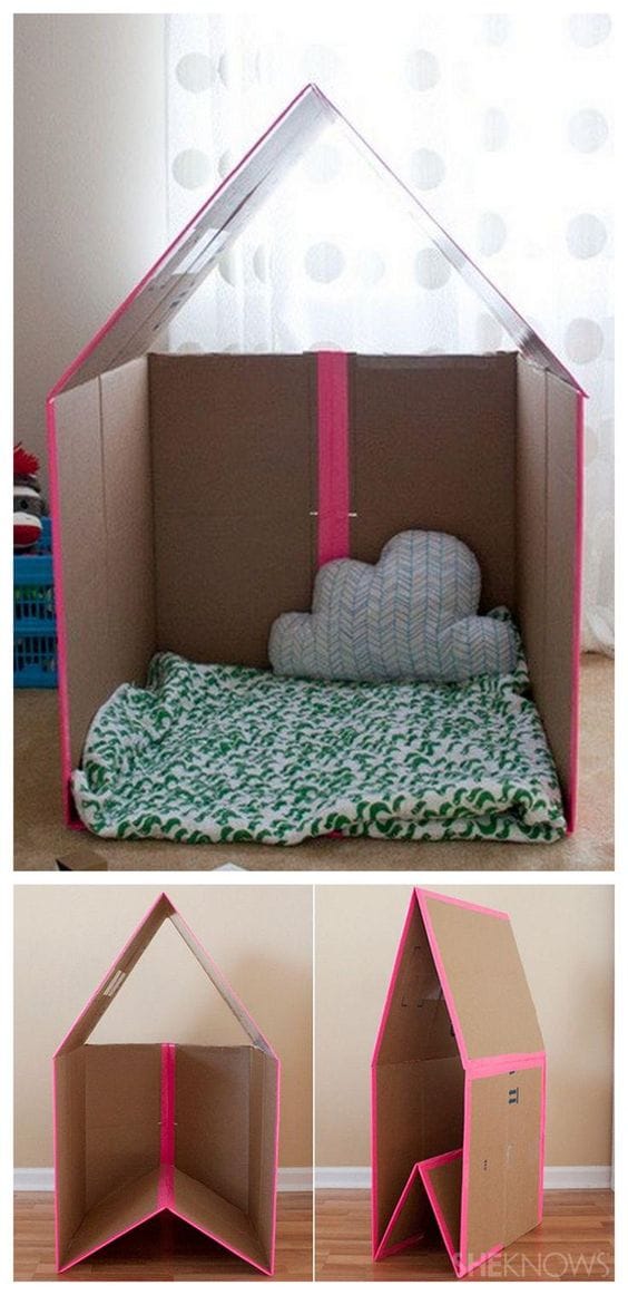 10 ideas para decorar tu casa con cajas de cartón recicladas 2
