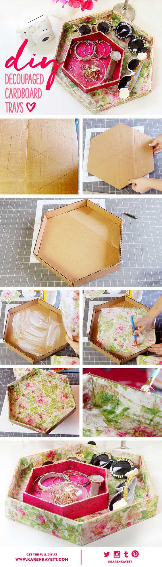 10 ideas para decorar tu casa con cajas de cartón recicladas 3