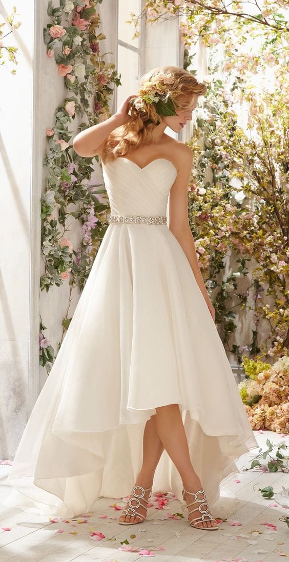 Vestidos de novia cortos 16