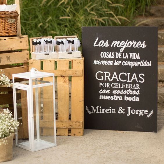 forma de agradecer a tus invitados