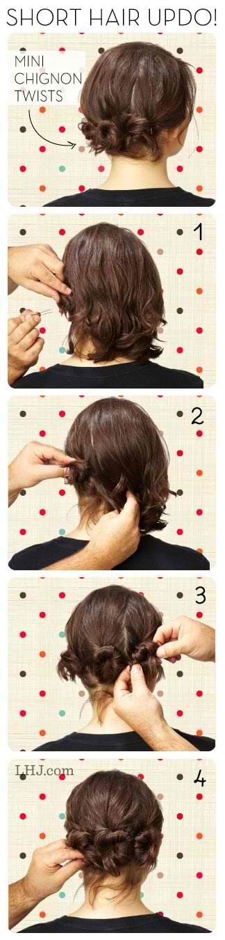 10 peinados recogidos para que tu cabello corto no te estorbe 1