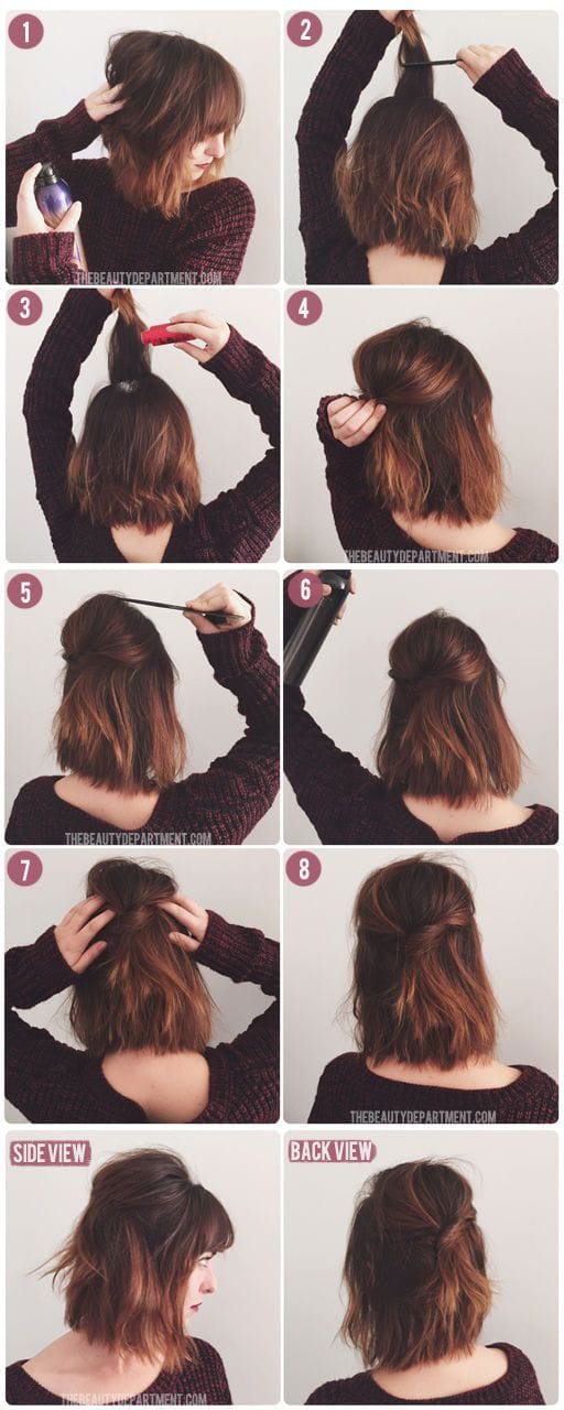 10 increíbles peinados si te hiciste un corte bob 9