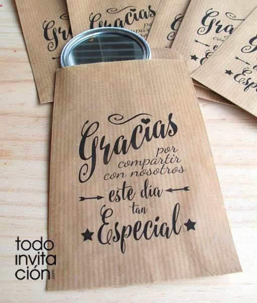 forma de agradecer a tus invitados