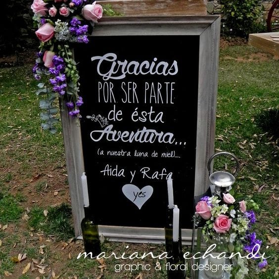 forma de agradecer a tus invitados