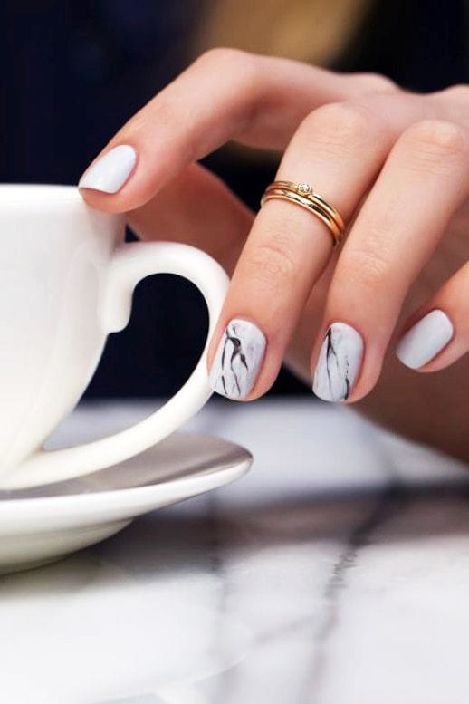 Uñas tipo mármol: cómo hacerlas e ideas que te encantarán 6