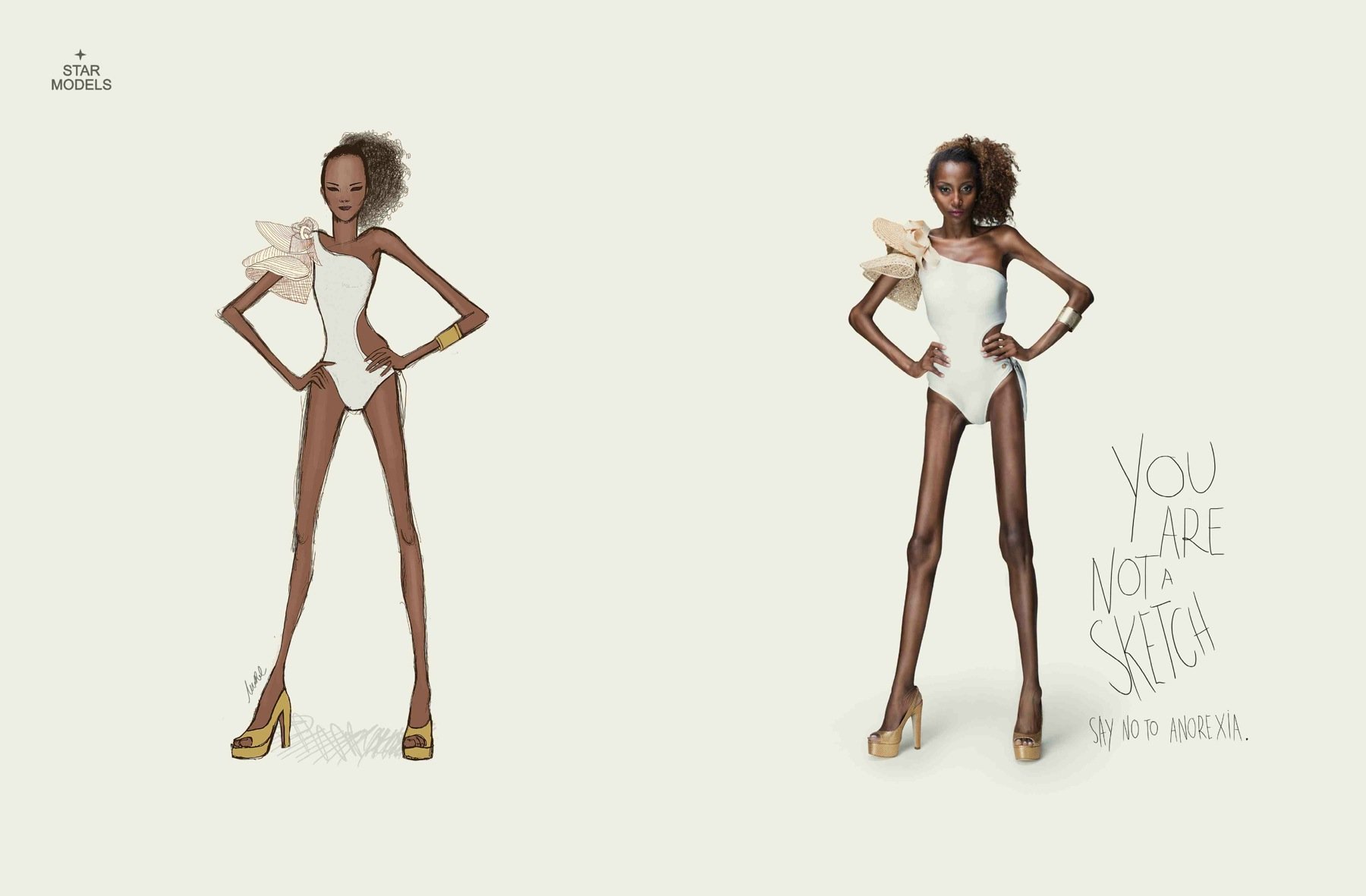 Star Models campaña vs anorexia 1