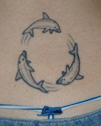 dolphin-lower-back-tattoo