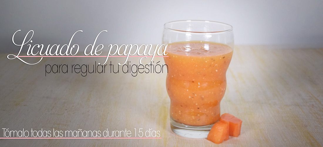 Licuado de papaya para regular tu digestión