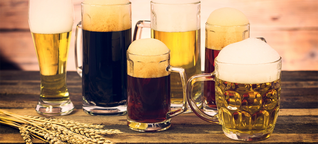 Cada cerveza en su copa