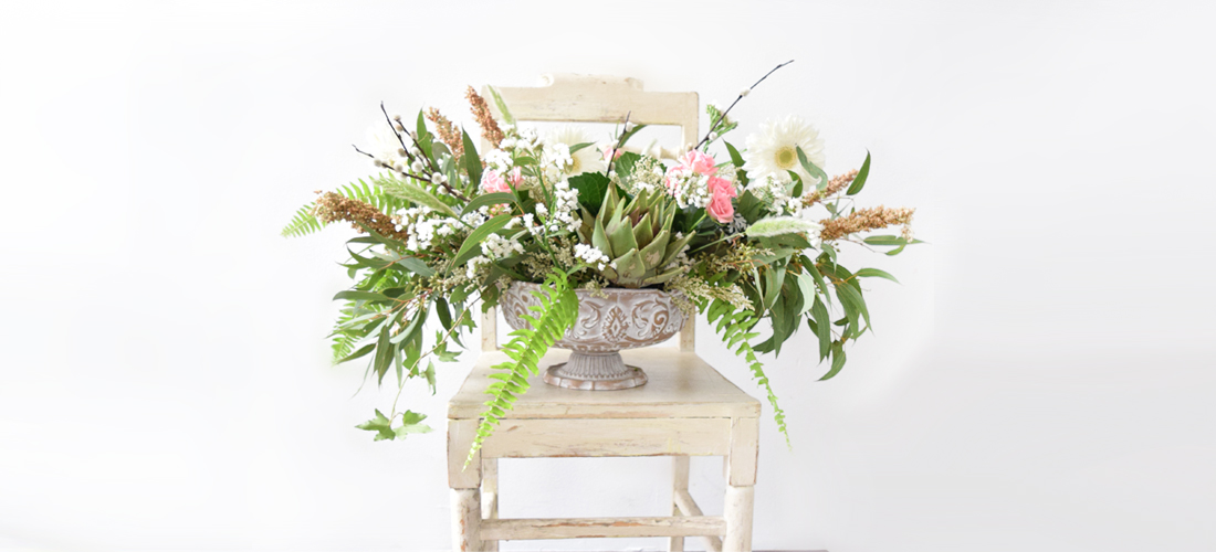 Tendencia de arreglos vegetales para tu boda
