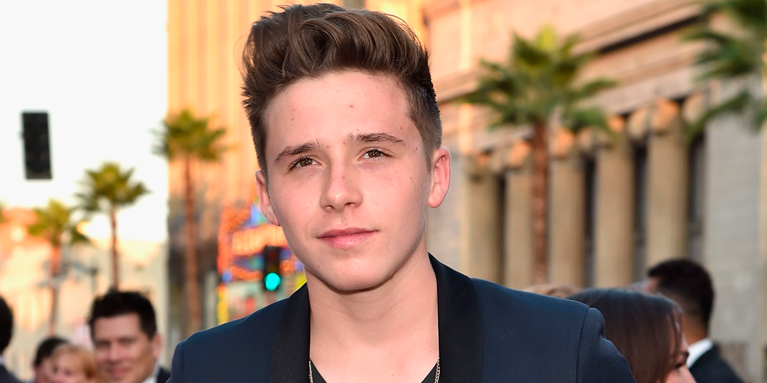 Brooklyn Beckham, que a sus 16 años, es ya todo un galán. 