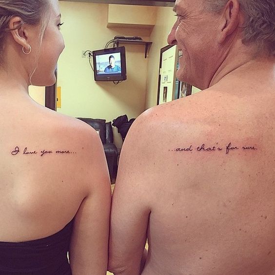 Tatuajes para padre e hija: 10 ideas que te harán llorar 16