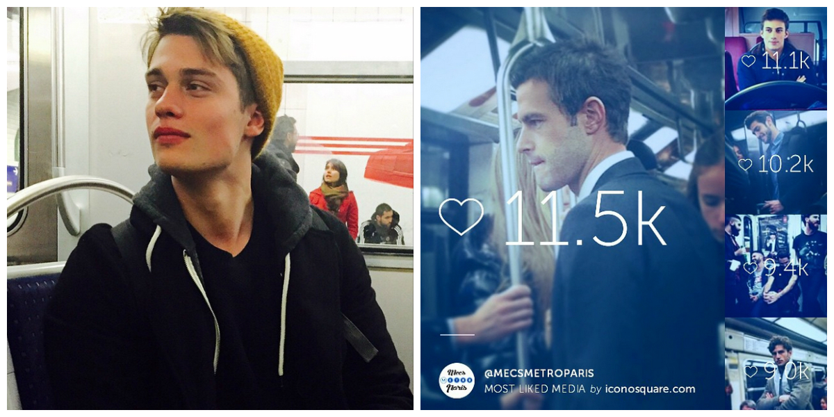 Instagram presume a los hombres más guapos del metro de París