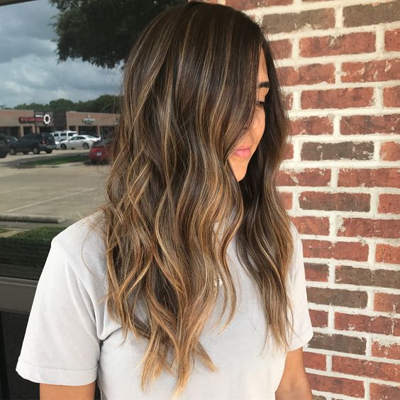 bronde luces en el cabello