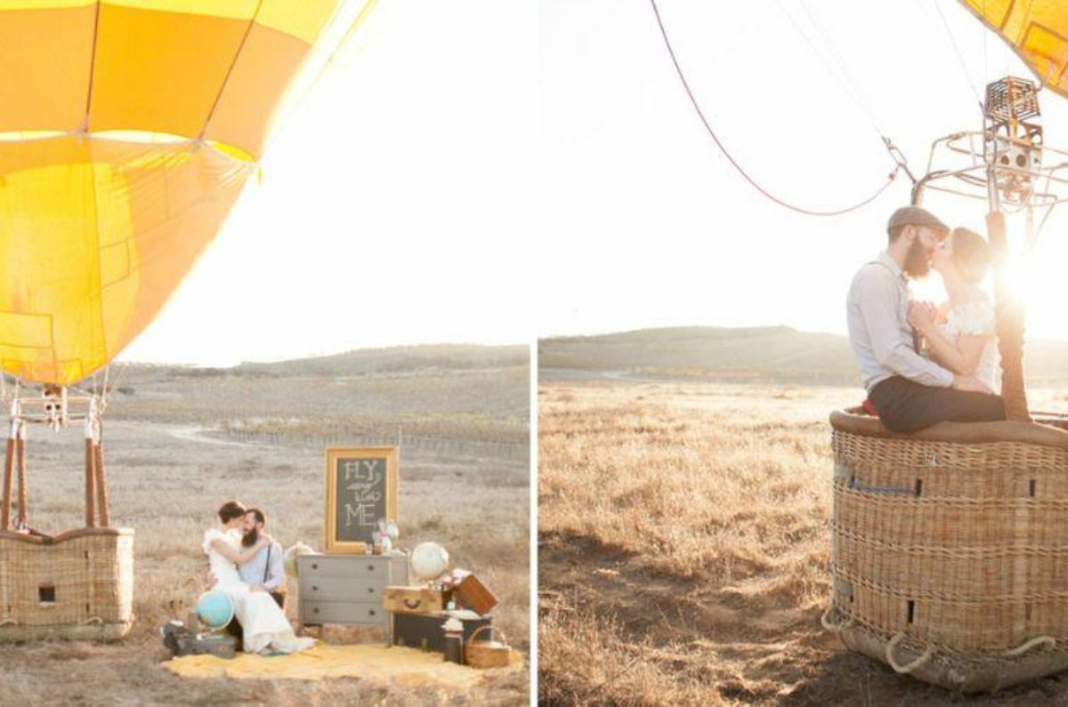 Celebrar un aniversario de novios