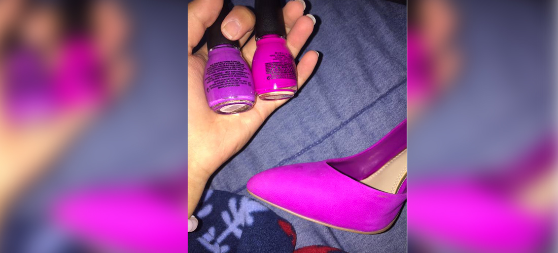 ¿Qué esmalte de uñas coincide con el zapato?