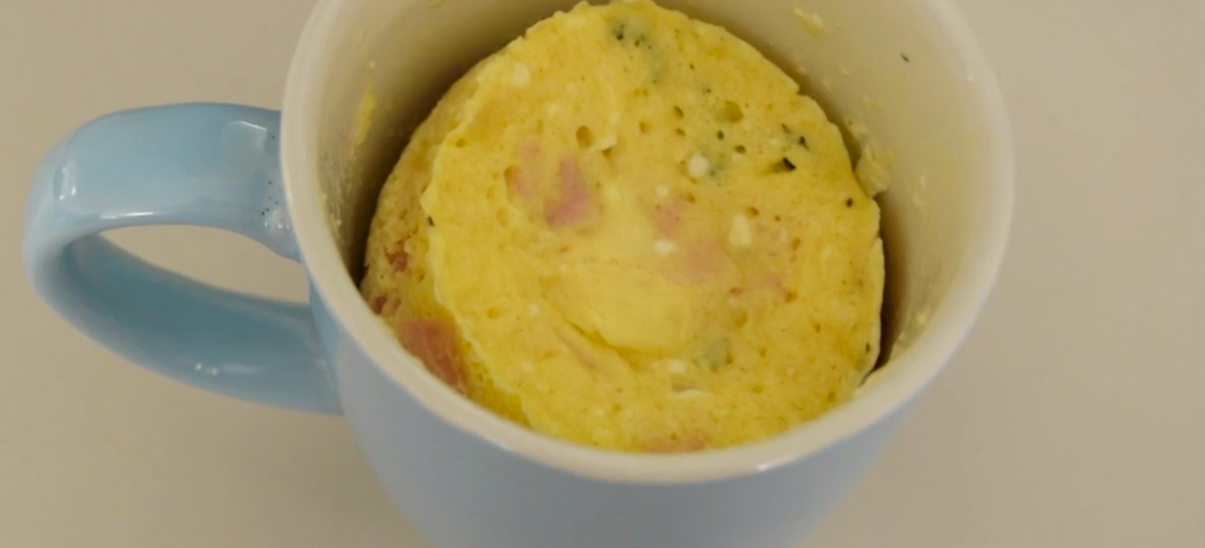 En una taza prepara Quiche