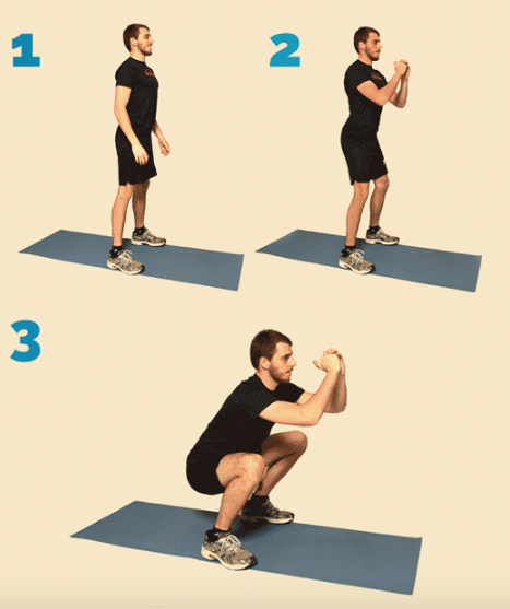 ejercicio en casa squats