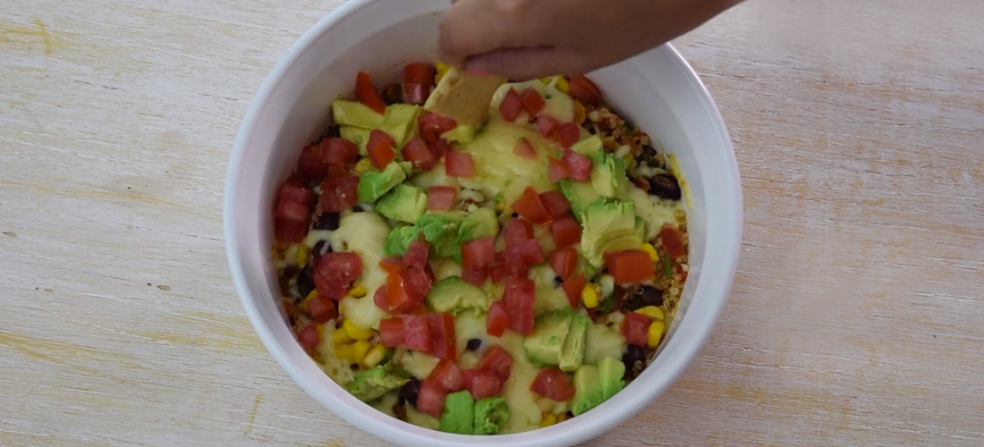 Cacerola de quinoa con frijoles