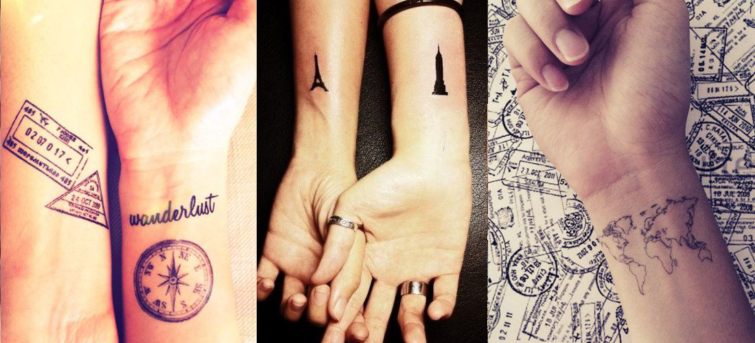 Tatuajes que querrás hacerte si te encanta viajar