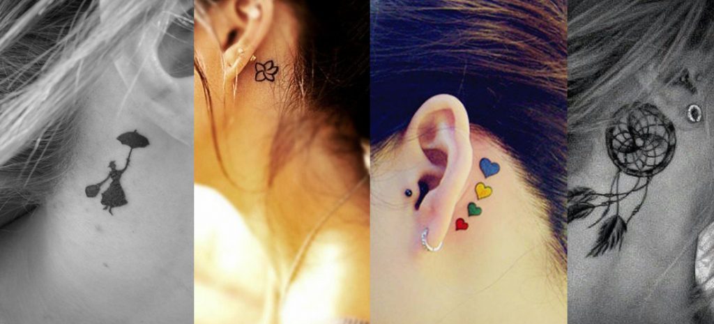 10 ideas de tatuajes sencillos cerca de tus orejas