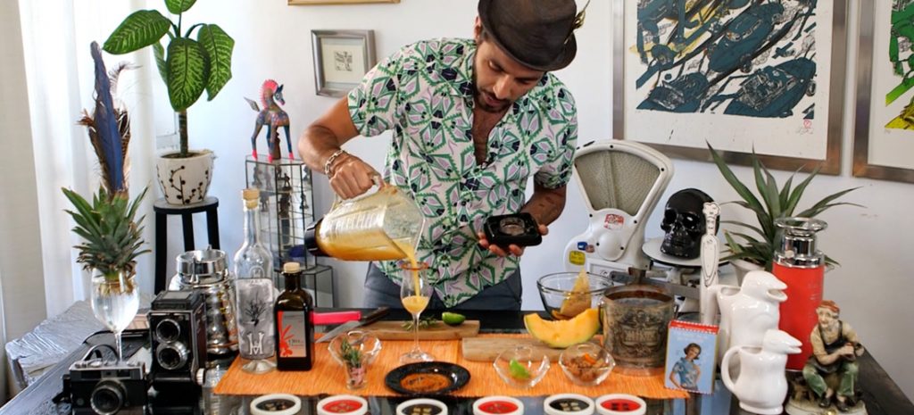 Cocktail de melón con tequila
