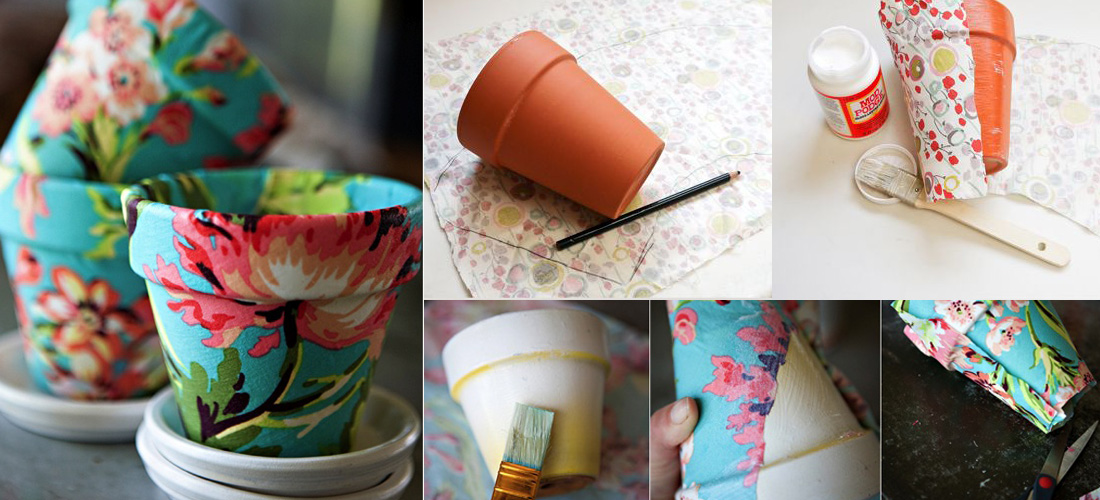 DIY: Macetas con estampados liberty