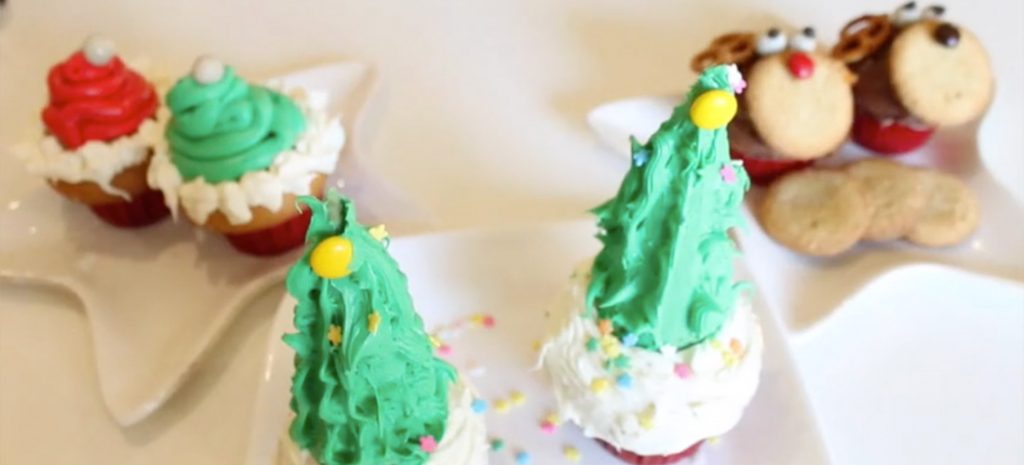 3 formas diferentes de decorar tus cupcakes navideños