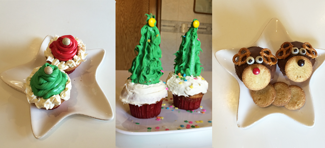 3 formas de decorar cupcakes navideños