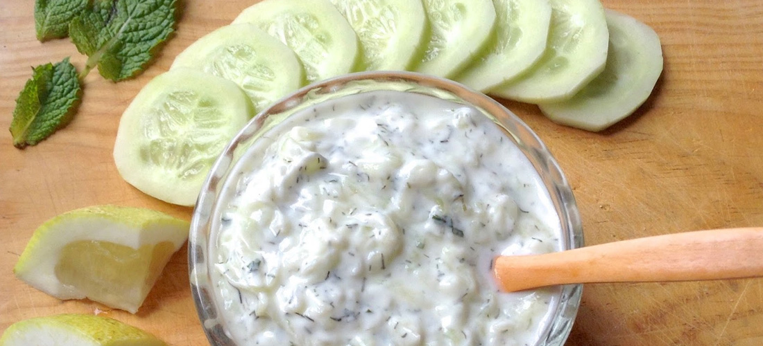 Ensalada de pepino con yoghurt