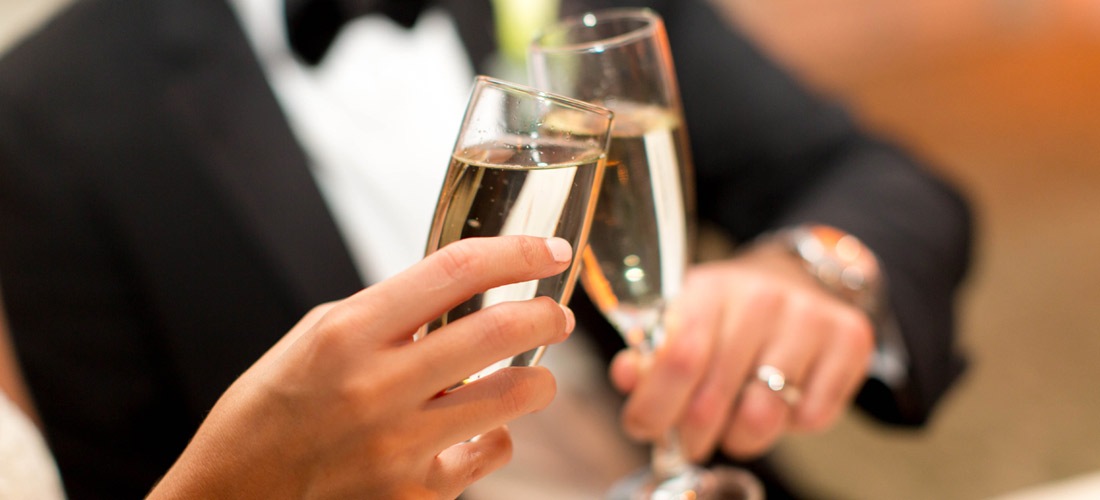 El brindis de la boda