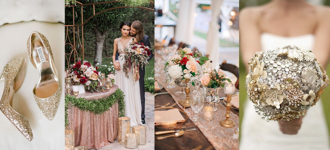 10 ideas para agregar el oro rosa en tu boda 19