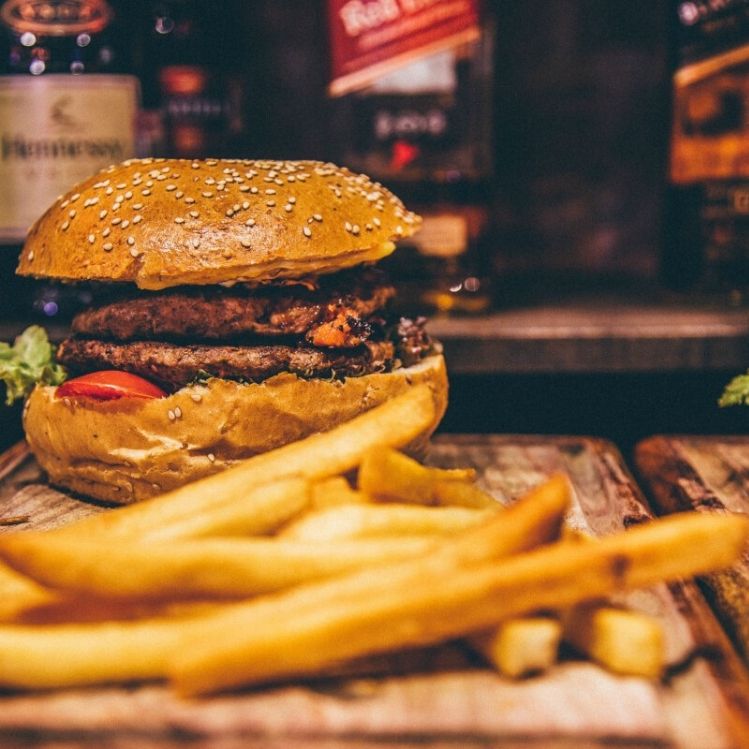 hamburguesa comida chatarra