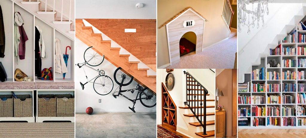 15 formas ingeniosas de aprovechar el espacio bajo tus escaleras