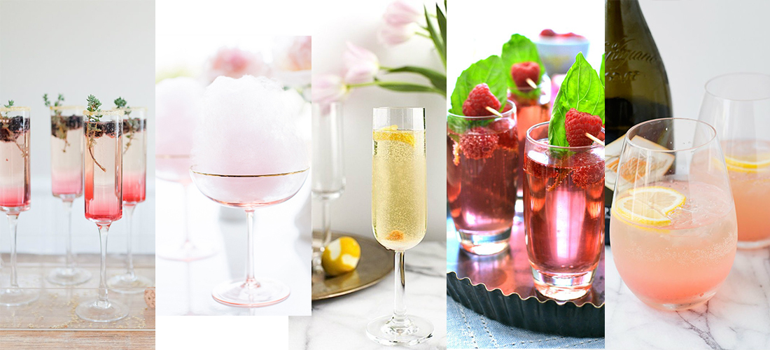 8 cocteles con champaña para servir en tu bridal shower