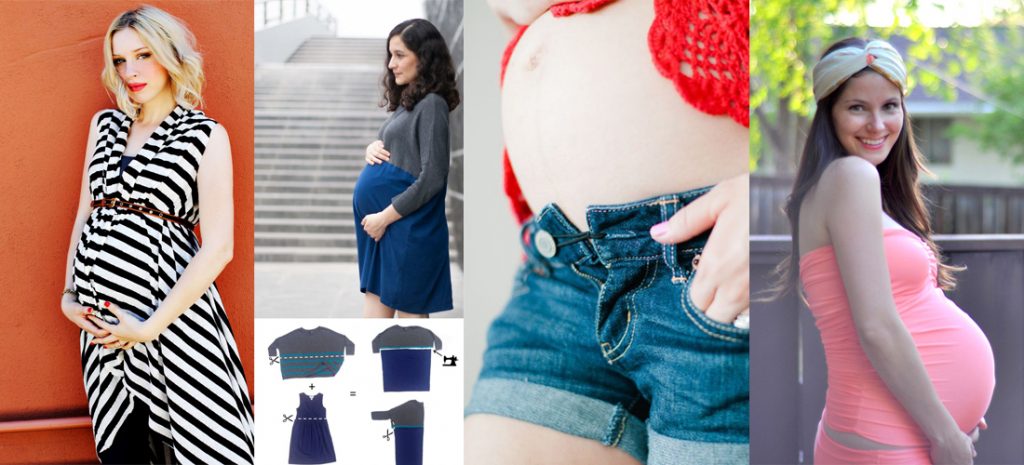 10 formas de transformar tu ropa en prendas de maternidad