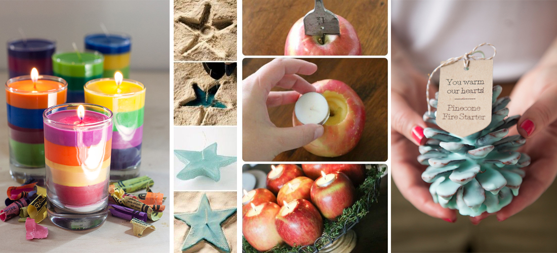10 formas originales de hacer velas