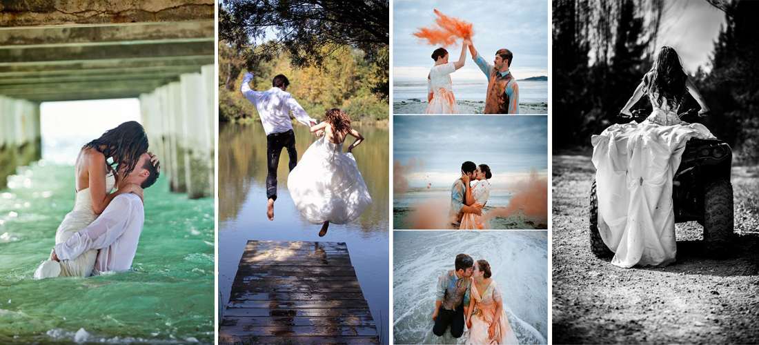 Ideas originales para tu «Trash the dress»